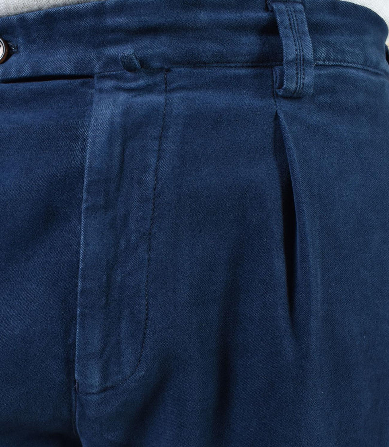 Pantalone Berwich velvet stretch blu velluto DV20001622 BERWICH
