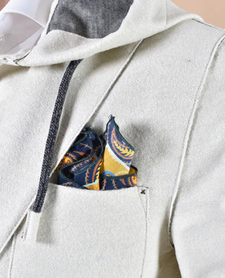 Giacca BoB panno bianco panna Lewis cappuccio LEWIS15002 BOB