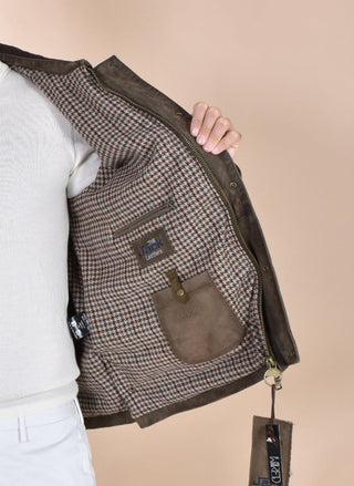 Giubbotto jack Leather caccia camoscio Balmoral BALMORAL651 THE JACK LEATHERS