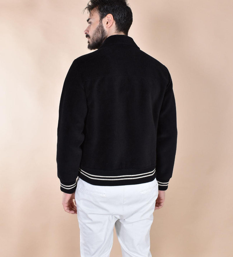 Giubbotto Circolo 1901 nero Varsity Corduroy CN49670001 CIRCOLO 1901