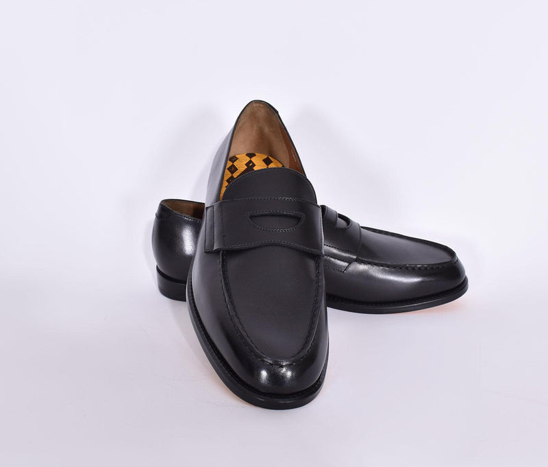 Mocassino Doucal's scarpe penny Deco 50 years neri 