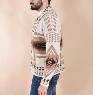 Giacca overshirt Rakkì Indian Navajo Pueblo jacquard PUEBLO01 Rakkì