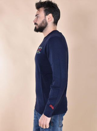 Maglia Mc2 Saint Barth blu brillo senza bere 0067361 MC2 SAINT BARTH