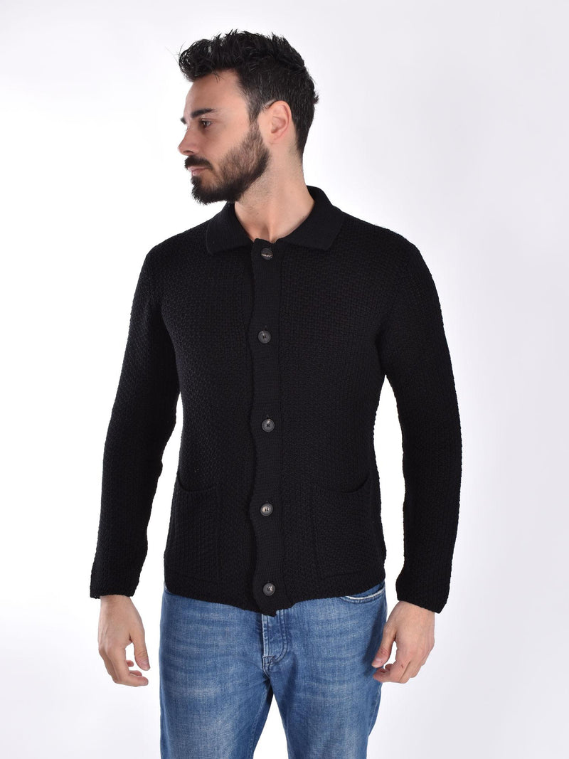CArdigan camicia Tagliatore Paulie nero 