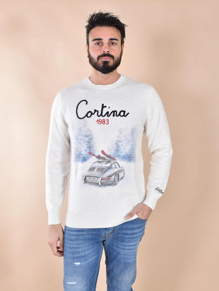 Maglia Mc2 Saint Barth Cortina Road bianca 0038910 MC2 SAINT BARTH