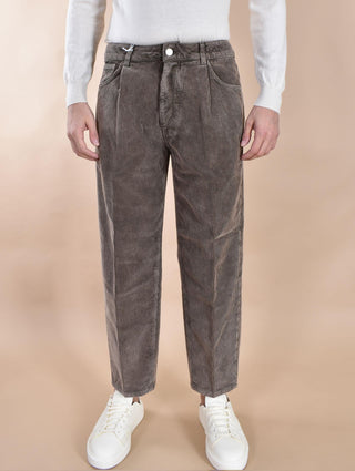 Pantalone Be Able velluto 5 tasche Fred kiwi VLF FRED02 BE ABLE