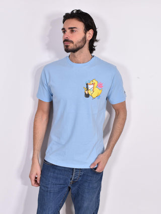 T-shirt Mc2 Saint Barth Ducky champ azzurra Crypto Puppets 0348031 MC2 SAINT BARTH