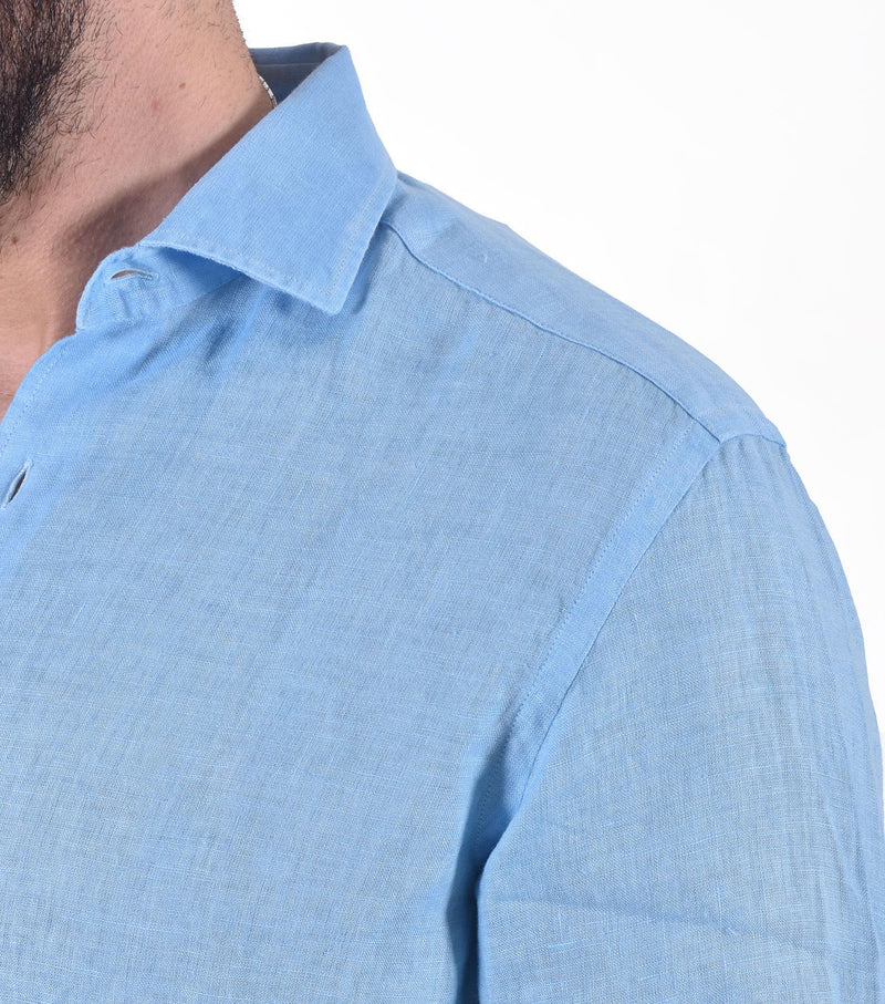 Camicia Mc2 Saint Barth celeste pamplona lino 