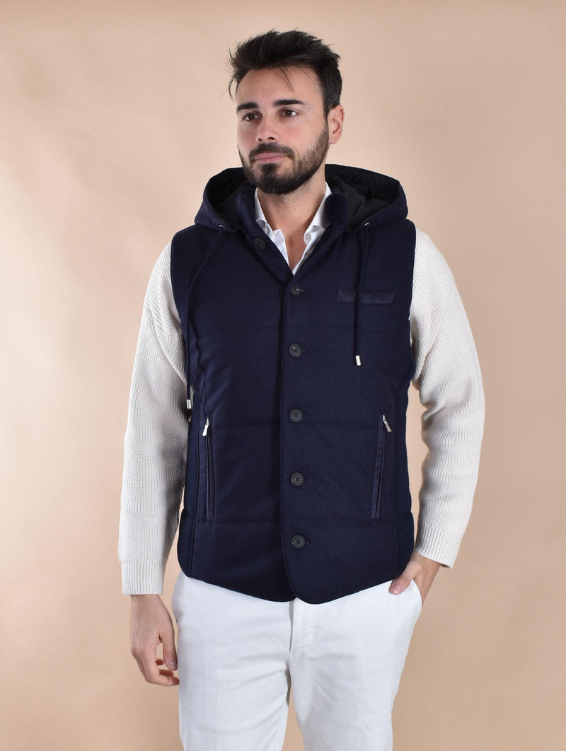 Smanicato Gran Sasso blu cappuccio Sartorial 23192 51303598 GRAN SASSO