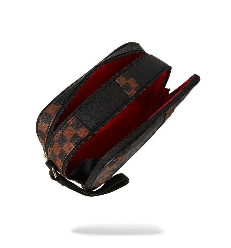 Pochette Sprayground jetstream brown toiletry beauty case 