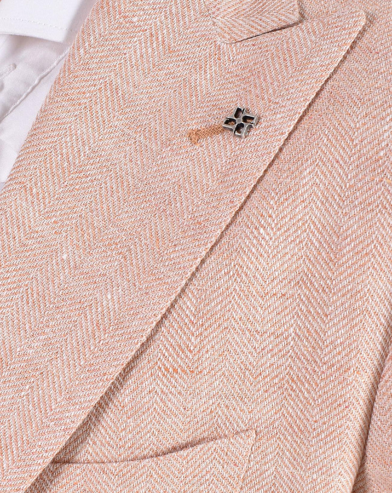 Giacca Tagliatore lino pesca 