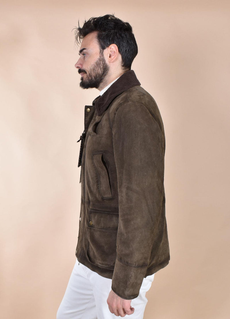 Giubbotto jack Leather caccia camoscio Balmoral BALMORAL651 THE JACK LEATHERS