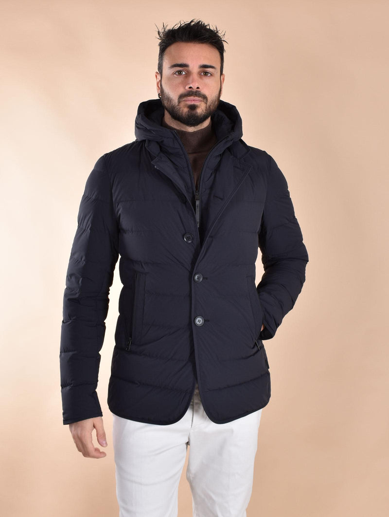 Giubbotto Duno Master Licosa blu notte cappuccio MASTER H845 DUNO