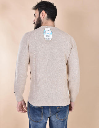 Maglia Mc2 Saint Barth beige bianca gstaad stylized 0006811 MC2 SAINT BARTH