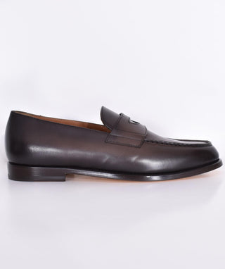 Mocassino Doucal's scarpe penny Deco 50 years testa di moro DU3260MARIUF159TM29 DOUCAL'S