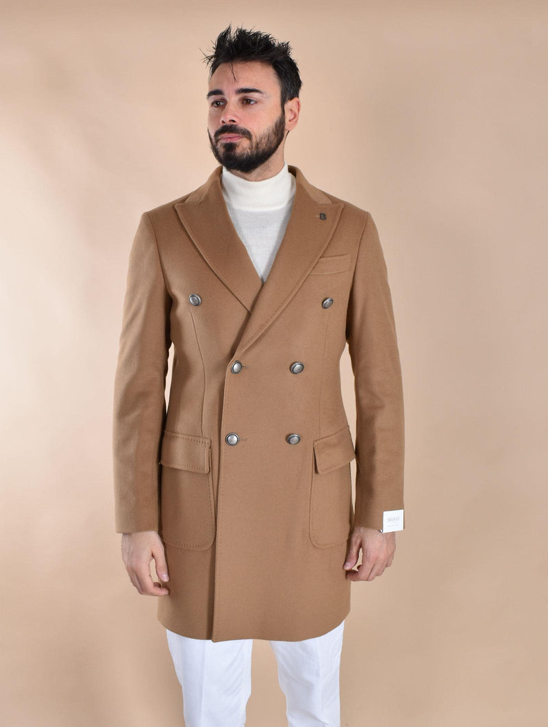 Cappotto Breras doppiopetto cammello Lione LIONEC721161 BRERAS Milano
