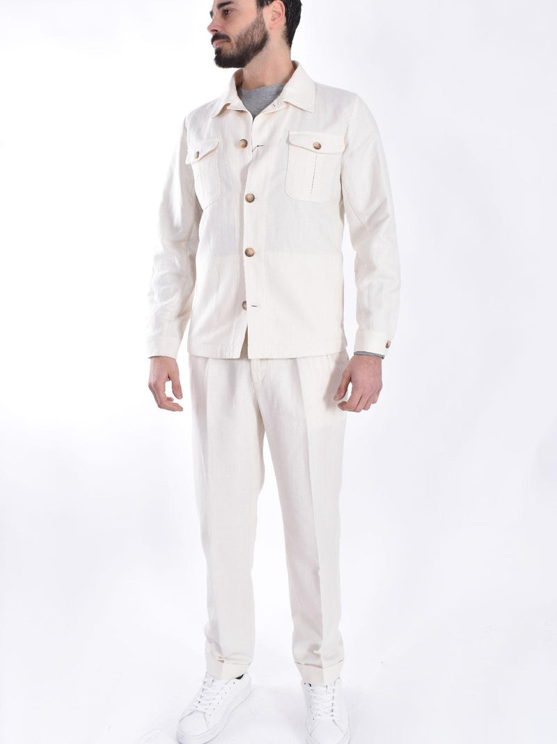 Abito Gran Sasso sahariana lino sabbia 