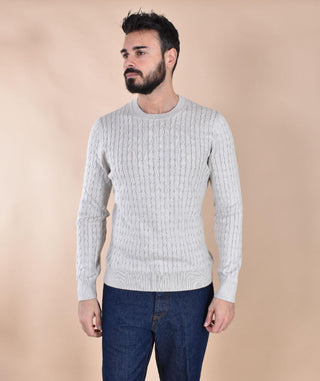 Maglia Gran Sasso beige traccia merinos extrafine 57101 14401005 GRAN SASSO