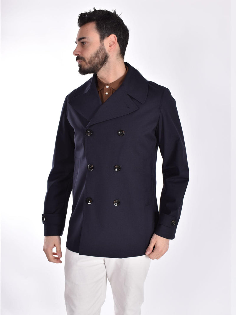 Cappotto doppiopetto Outfit Italy blu 