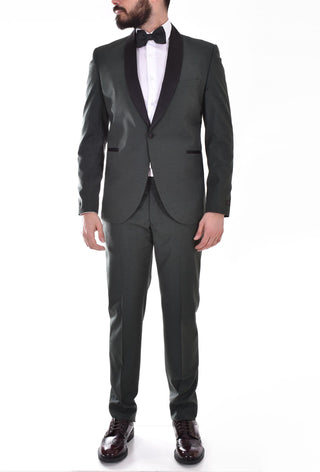 Abito Marcel Morel smoking verde sciallato AB029525 Marcel Morel