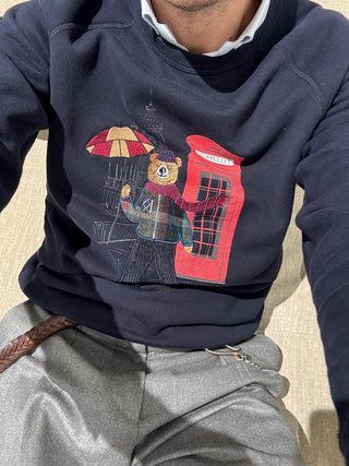 Felpa In the Box London blu 0140004 IN THE BOX