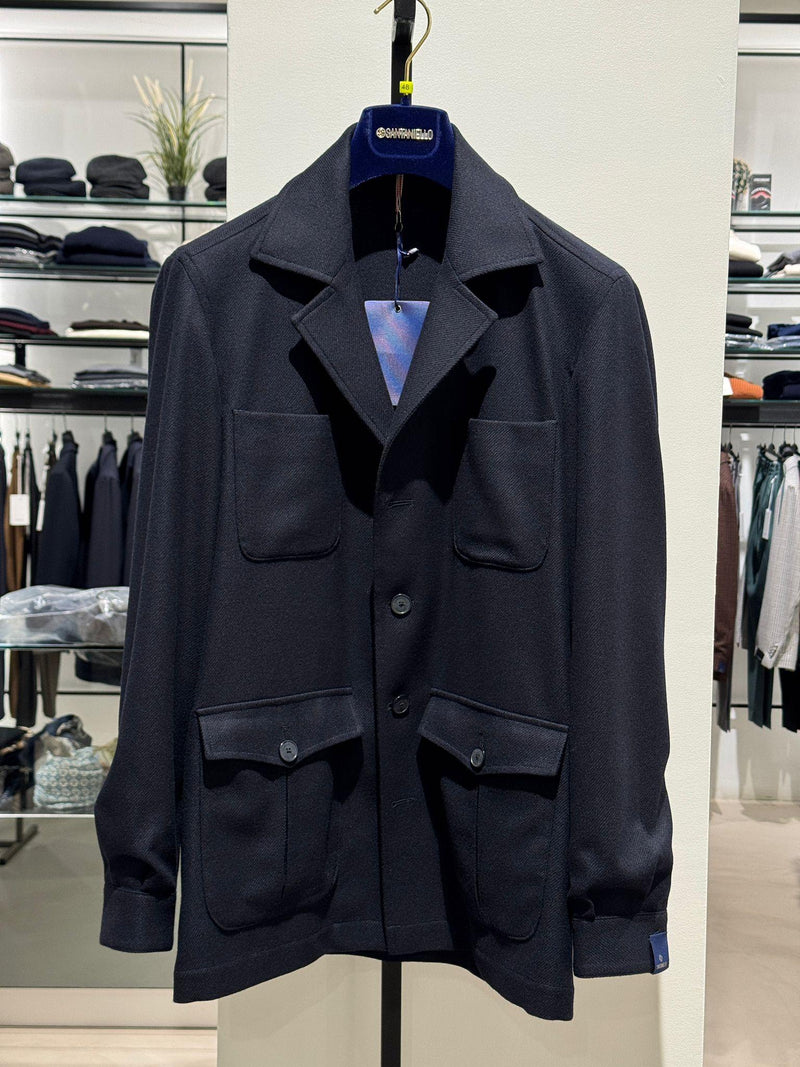 GIacca Santaniello blu sahariana 373679B SANTANIELLO