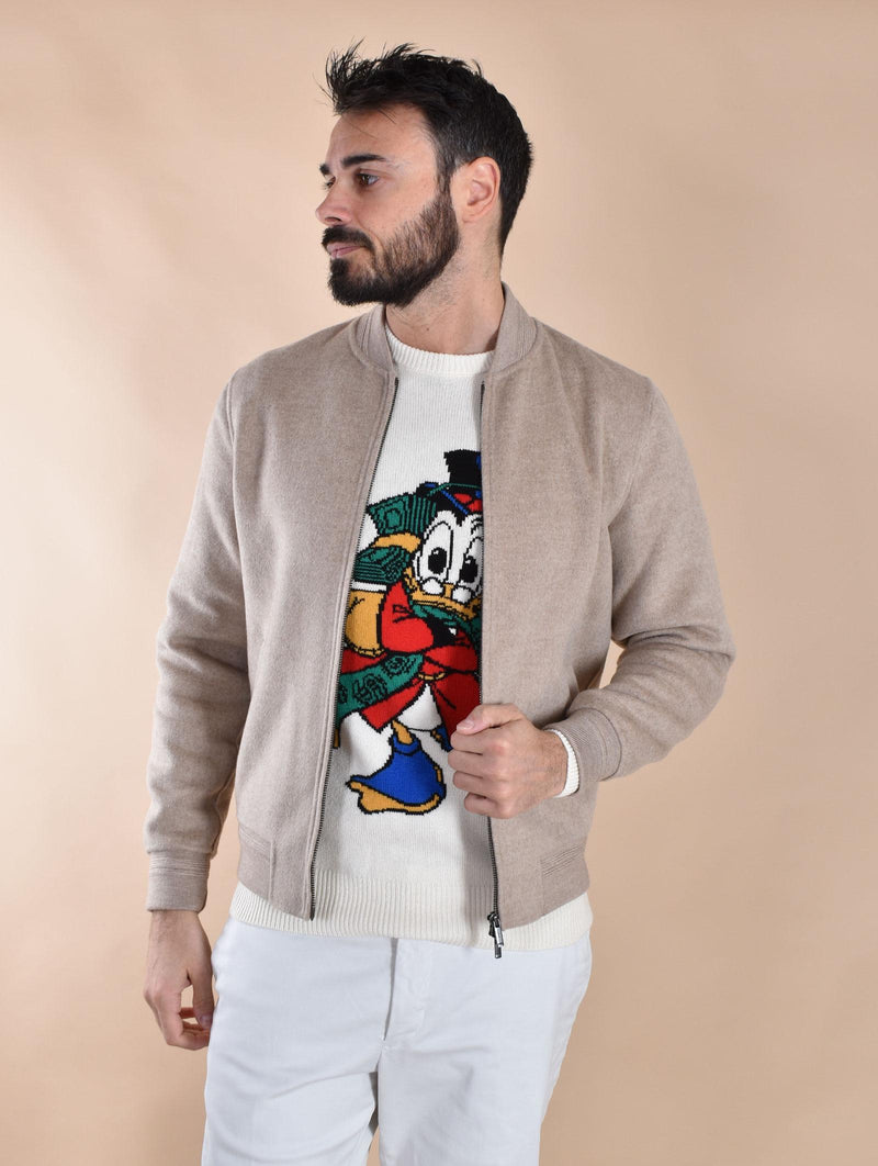 Giubbotto Mc2 Saint Barth Camden lana college beige CAMDEN11 MC2 SAINT BARTH