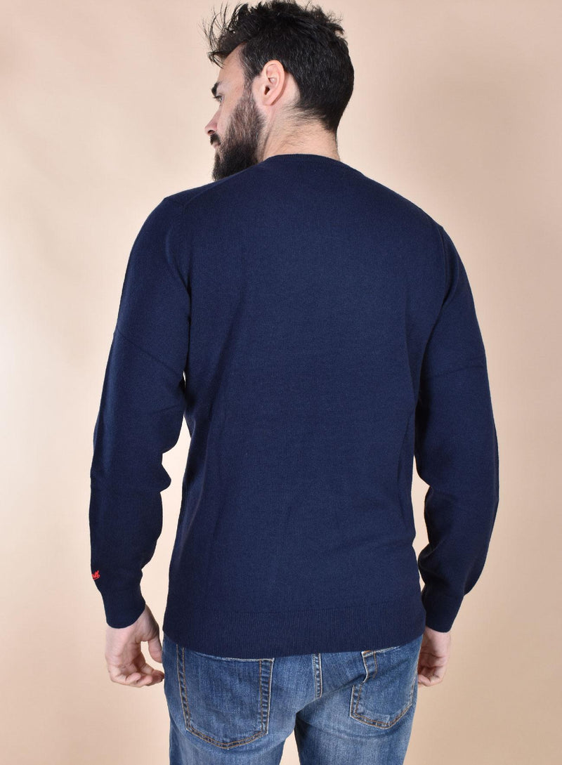 Maglia Mc2 Saint Barth blu brillo senza bere 0067361 MC2 SAINT BARTH