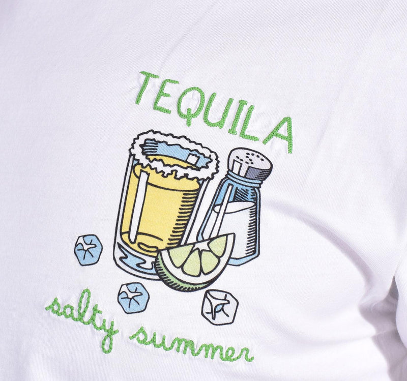 T-shirt Mc2 Saint Barth Salty Tequila bianca 0357601 MC2 SAINT BARTH