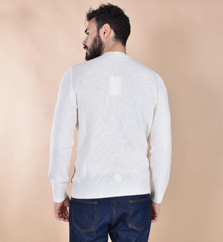 Maglia Gran Sasso super geelong rombi bianca marrone 13111 25068001 GRAN SASSO