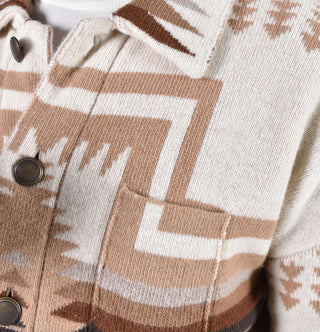 Giacca overshirt Rakkì Indian Navajo Pueblo jacquard PUEBLO01 Rakkì