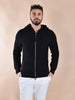 Felpa giubbino Circolo 1901 lana nera full zip hoodie