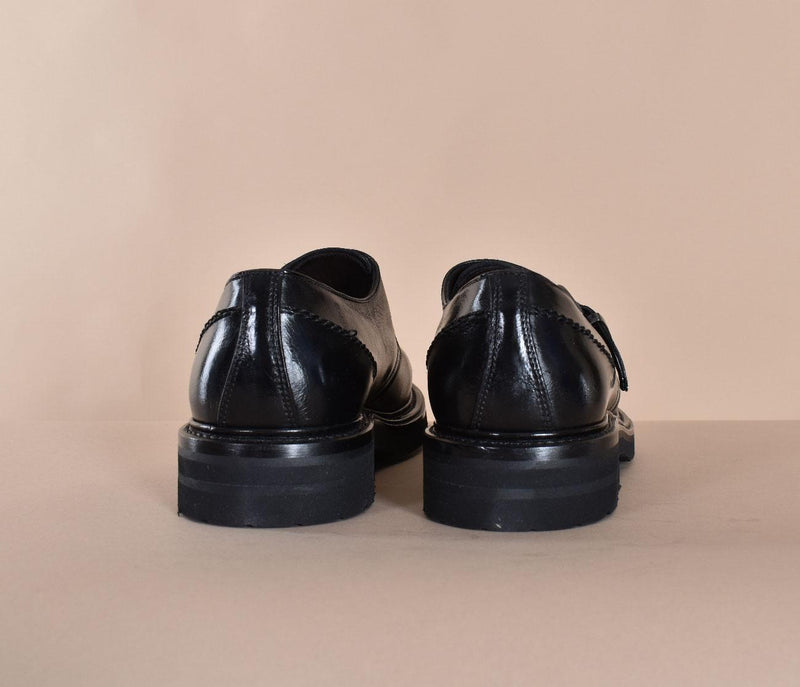 Scarpe Claudio Marini fibbia pelle nero 835001 CLAUDIO MARINI