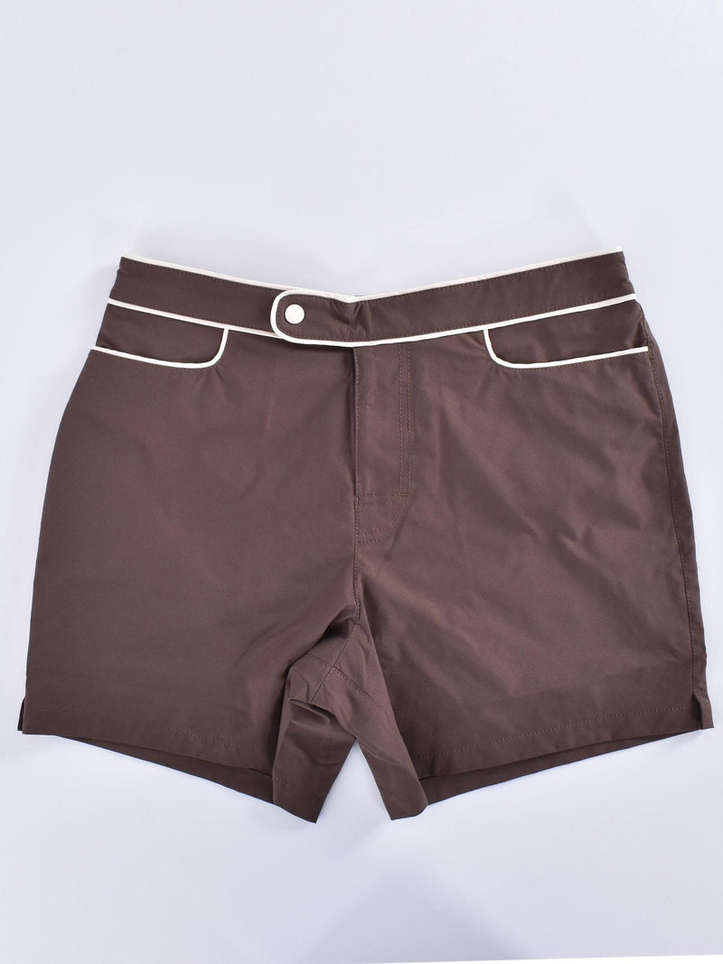Costume Mc2 Saint Barth  swim stretch marrone 