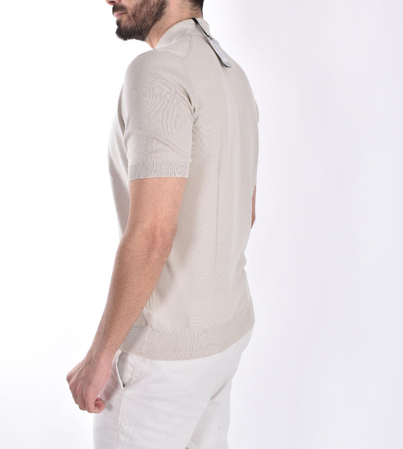 Polo Gran Sasso Organic cotton beige 