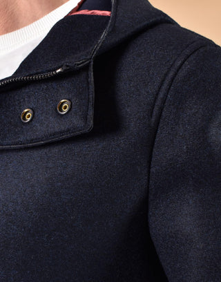 Cappotto BoB blu notte Wick cappuccio WICK15302 BOB