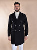 Cappotto Breras doppiopetto nero Lione