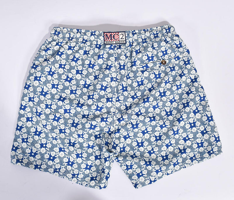 Costume Mc2 Saint Barth indian floreal bianco blu 0463961 MC2 SAINT BARTH