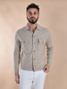 Cardigan camicia Gran Sasso super geelong beige