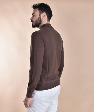 Maglia lupetto Tagliatore collo alto marrone LIONEL LIONEL177 TAGLIATORE