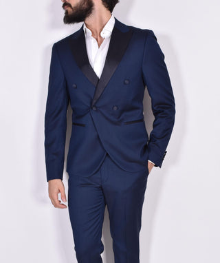 Abito Marcel Morel doppiopetto 1 bottone blu AB033201 Marcel Morel