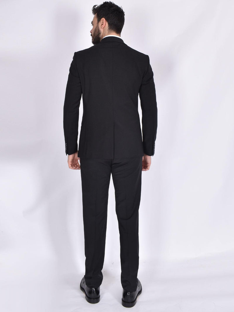 Abito Simbols doppiopetto 1 bottone nero smoking A1190090 SIMBOLS