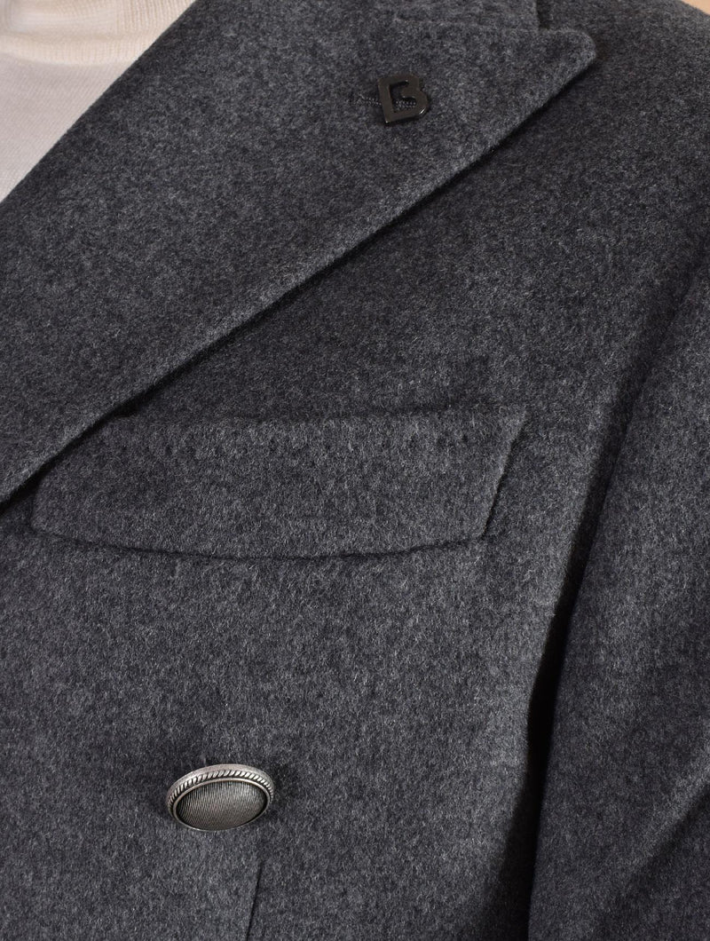 Cappotto Breras doppiopetto grigio Lione LIONEC721165 BRERAS Milano