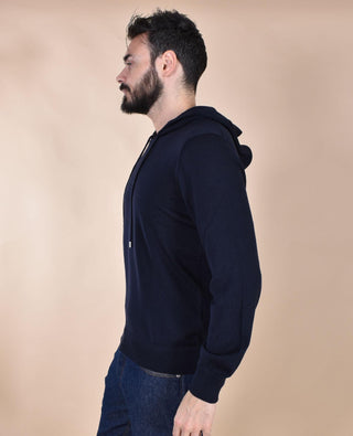 Maglia Cappuccio Gran Sasso Athleisure blu 57122 14801598 GRAN SASSO