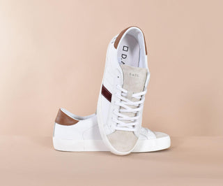 Sneakers DATE hill low bianco cuoio ML431-HL-CA-WIM8A D.A.T.E.