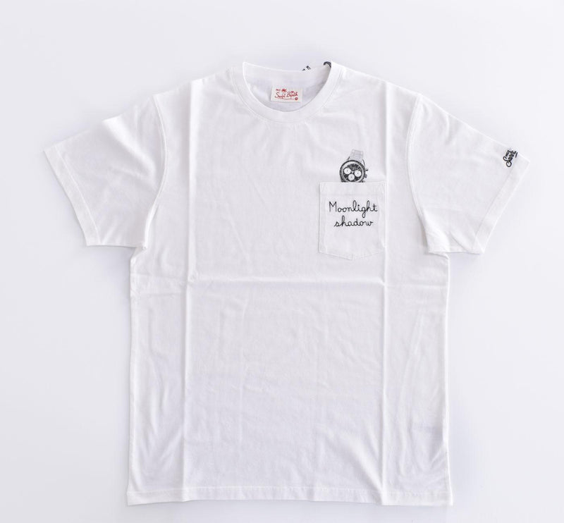 T-shirt Mc2 Saint Barth moonlight orologio taschino 