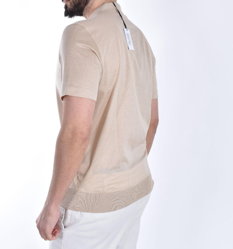 Polo Gran Sasso filo scozia beige 