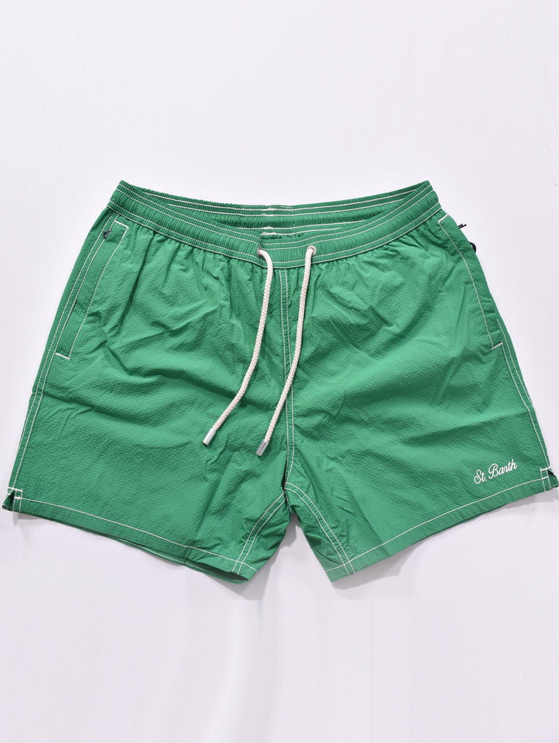 Costume Mc2 Saint Barth seersucker verde 0365857 MC2 SAINT BARTH