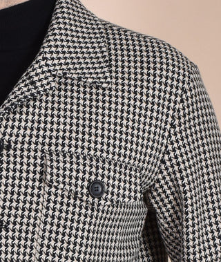 Giubbotto overshirt Daniele Alessandrini pied de poule J10401 DANIELE ALESSANDRINI