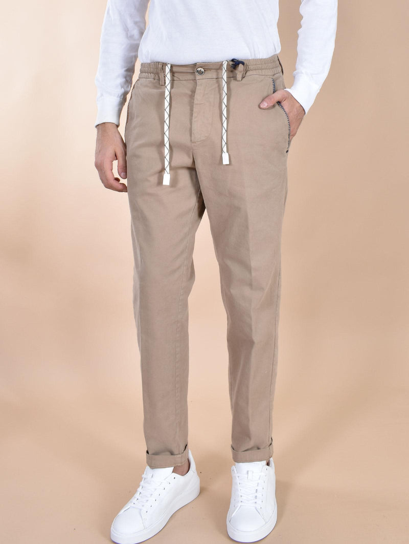 Pantalone BOB beige Run127 coulisse RUN12701 BOB